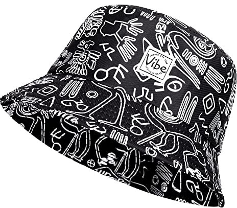 Vibe Festival Gear Bucket Hat Unisex für Männer Frauen Mode Fischerhut Niedliche Fischermütze