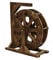 Holz Wassermühle Wasserspiel Garten Brunnen Wasserrad Gartendekoration Water Fountain Wasserfall Im Freien Wasserradbrunnen Wheels Wasserlandschaft Handgemacht für teich,Patio,Yard,Aquarium,Terrasse