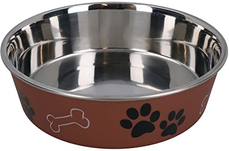 AB Tools 1 Medium Stainless-Steel Copper Bella Bowl Dog Puppy Feeding Food Water Bowl