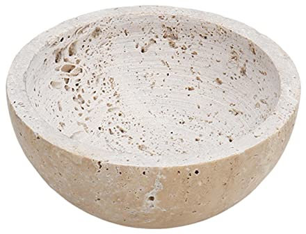Milageto Bol de brûleur d'encens Rond Support de bâton d'encens Fait à la Main Plateau d'encensoir Petit Porte-encens en marbre pour Chambre de