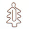 Cyrank Büroklammern 100 Stück, Weihnachtsstil, Braune Büroklammern, Büroklammern Motiv, Niedliche Weihnachtsbaum Büroklammern, Kleine Büroklammern Für Büro, Schule, Papierordner, Organisation(Baum)