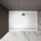 Sliding Shower Enclosure Base White Rectangle Shower Stone Tray 1600X900MM Include Waste Trap