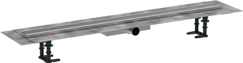 hansgrohe 56170800 RainDrain Compact Duschrinne 1000 für flache Installation Edelstahl gebürstet Komplettset