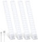 Forepin Under Cabinet Kitchen Lights 30cm, 3000mAh 60 LED Motion Sensor Cupboard Lights Indoor Type-C Rechargeable 3 Color Stepless Dimming Night Lights for Kitchen, Stairs, Hallway - 4 Packs