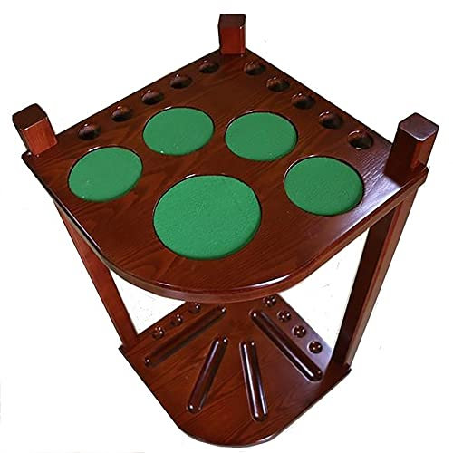 HiTbod Holz-Pool-Queue-Ständer, Billard-Queue-Halter, Bodenstehender Billard-Stick-Ständer Bietet Platz Für 10 Queue-Sticks/40 * 80Cm