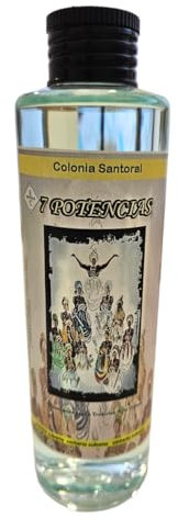 Colonia 7 Potencias de Santeria 200 ml, Autentica Cubana - Colonia Esoterica