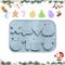 Vordpe Weihnachten Schokoladenformen, 8 Hohlräume Silikon Backform Weihnachten, 3D Wiederverwendbar Silikonformen, für DIY Schokolade Kuchen Gelee Süßigkeiten(A)