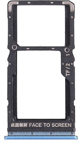 Kompatibel mit Xiaomi Redmi Note 11 5G 21091116AC / Redmi Note 11T 5G / Poco M4 Pro 5G 21091116AG Trolley Fach für SIM-Karte 1+ SIM 2 oder Slot Slot Speicher Micro SD Card (blau)