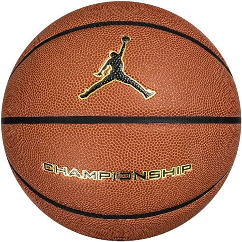 Jordan Championship 8P Ball J1009917-891, Unisex, Basketball, Brown/Black/Gold, 7