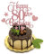 LIANRISES Happy 80th Birthday Cake Toppers for Men Women, Glitter Rosegold