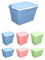 JARDIN202 - Nevera Portátil Rígida Retro– Nevera Térmica con Asa para el Camping, Jardín y Barbacoa | 16 L (Azul)