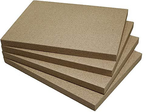 Lamiera vermiculite SENDEO Spessore 25 mm, 400 x 300 mm, 4 pezzi)