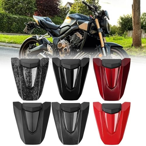 WOOGA Motorrad Pillion rücksitz bezug verkleidung Solo verkleidung Compatible with Ho&nda CB650R/ CBR650R CB 650R/ CBR 650 R Modifizierte Teile 2024&vorwärts (Rot)