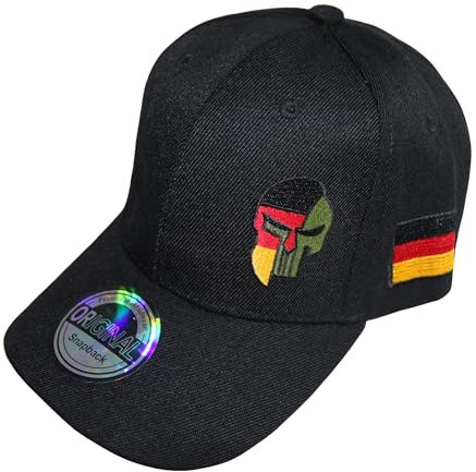 beybey Snapback Cap mit Skull Totenkopf Muster Cooles Design für einen tolles Aussehen (SPRTA Deuschland)