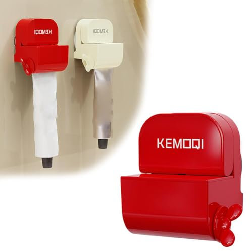 Presse-dentifrice mural pour tube de dentifrice, rouleaux pressifs de dentifrice, support de siège d'essorage en plastique, distributeur de rouleau de dentifrice pour salle de bain