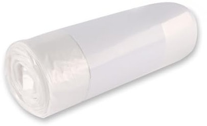 600 Stück Hygoclean Müllbeutel mit Griff, 50 l | HDPE, Rolle, transparent, L: 72cm, B: 60cm, 15my, Müllsäcke, Abfallsack, Müllbeutel, Mülltüten, Hausmüll, Abfallbeutel