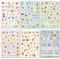 6 Stück Aufkleber Ostern, Ostereier Sticker, Ostersticker, Elbstklebend Ostereier Aufkleber, Oster Sticker, Osterhasen Ostereier KüKen Blumen für Kinder Osterdeko, Fensterdekoration