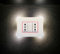 Placchetta Universale Personalizzata 3 MODULI in PLASTICA RETROILLUMINATA per interruttori luce COMPATIBILE con ABB,Bticino,Gewiss,Simon Urmet,Vimar,Beghelli,Alexa. (BIANCO, LED BIANCHI)