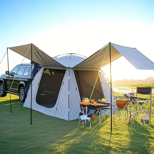 AALXF Tienda de Campaña Trasera para KIA Stinger 2018-2023 2024 2025,3-5 Personas Tienda Trasera SUV,Tienda de Campaña para Camping,Refugio para Coche con Bolsa de Transporte