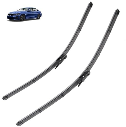 yahabb Scheibenwischer Wischblätter für BMW Série 3(318d 320i 320d 340i 330i 330e) G20 G21 2019-2023, Auto-Wischerblätter vorne und hinten, weiche Gummi-Scheibenwischer,B-Sedan G20(RHD)