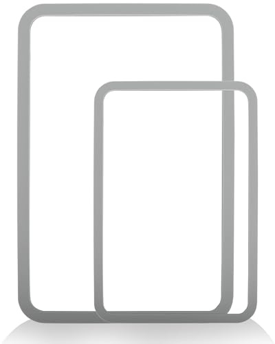 Cutting Board, Tempered Glass Cutting Board with Silicone Edges | Chopping Board for Kitchen Counter, Heat Resistant, Non-Slip and Easy to Clean