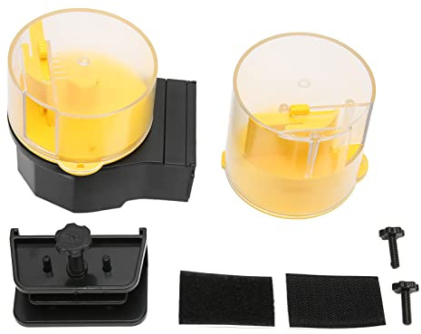 Automatischer Fischfutterautomat Elektrisch Verstellbar, Aquarium Futter Timer Spender, Urlaub Timer Futterautomat mit 210ml/100ml Kapazität, Batteriebetrieben für Aquarium am Woch
