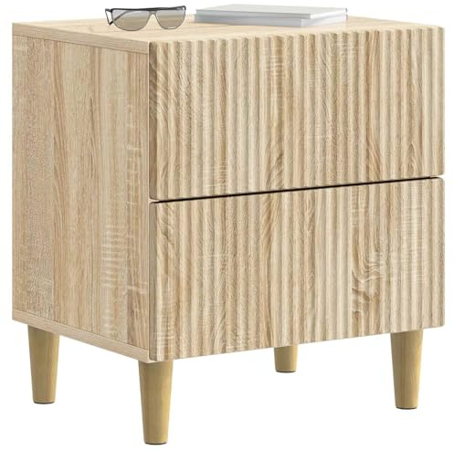 vidaXL Nachttisch Sonoma-Eiche 43 x 34,5 x 48 cm Holzwerkstoff