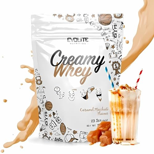 Evolite Whey Protein Pulver 700 g mit Buttermilch, Caramel