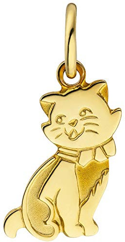 Jobo Damen-Anhänger Katze aus 8 Karat 333 Gold