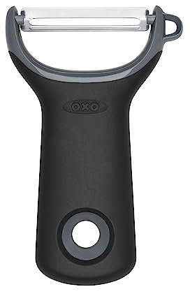 OXO Good Grips – Éplucheur de préparation en Y - Économe à légumes en inox - Noir