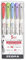 Zebra Pen Mildliner Double Ended Brush and Fine Tip Pen, Assorted Cool and Refined Colors, 5-Count