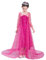 Lito Angels Costume da Regina Elsa per Bambina, Vestito di Paillettes Rosa Caldo con Strascico da Regno di Ghiaccio, Taglia 11-12 Anni