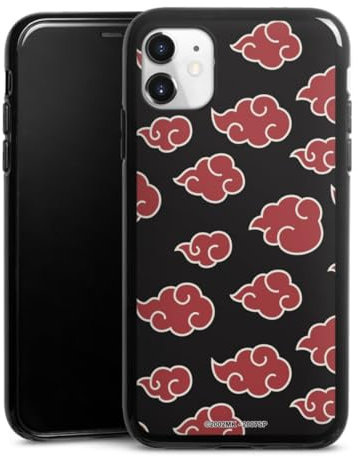 Silikon Hülle kompatibel mit Apple iPhone 11 Case schwarz Handyhülle Offizielles Lizenzprodukt Naruto Shippuden Akatsuki