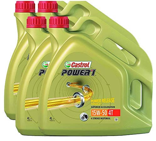 olio motore 4 tempi 15w50 Castrol Power1 4T 15W-50 4x4lt...