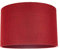 Contemporary and Sleek 12 Inch Deep Red Natural Linen Fabric Drum Lamp Shade 60w Maximum | 30cm Diameter | for Table Lamp or Pendant by Happy Homewares