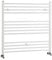 Milano Ive White Straight Bar Heated Towel Rail - 1000mm x 1000mm