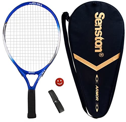 Senston Tennisschläger 19 One-Piece-Design Tennis Schläger Set mit Tennistasche,Overgrip,Vibrationsdämpfer