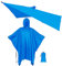 onewind Premium Regen Poncho für Männer und Frauen, wiederverwendbare atmungsaktive leichte wasserdichte Regenmantel Getriebe mit Kapuze und Sack, blau