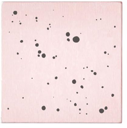 May and Berry Holzstempel - Punkte, 45x45mm, Rosa