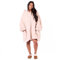 Sienna Übergroße Hoodie Decke mit Reißverschluss, Kapuzenpullover, tragbare Decke, für Damen und Herren, mit Kapuze, gemütlich, warm, Sherpa-Fleece-Cardigan, Einheitsgröße – Naturfarben