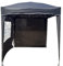 Defacto Pavillon Gartenzelt Pop Up Zelt Partyzelt Gartenpavillon 2x2m Faltpavillon, UV-Schutz 50+, 100% Wasserdicht, Inkl. 2 Seitenteile, Tragetasche mit Seile und Heringe (GRAU)