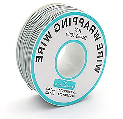 Grigio 30AWG 0.25mm Filo Solido Colorato Filo Elettrico Calibro Bobina Filo di Collegamento Elettronica Kit Stranded Filo di Rame Stagnato FAI DA TE Flessibile e Morbido