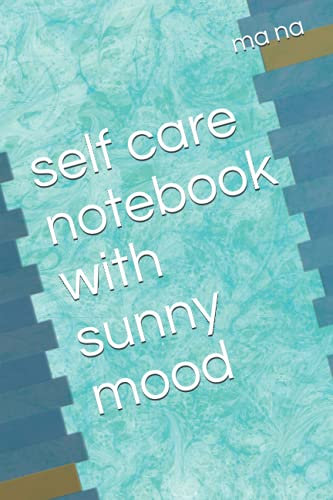 self care notebook with sunny mood