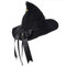 COSDREAMER Damen Hexenhut Wolle Strickmütze für Halloween Weihnachten Kostüm Party (Schwarz 1)
