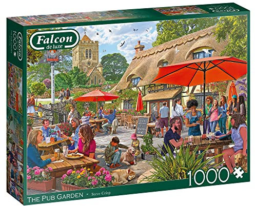 Jumbo Spiele Falcon The Pub Garden 1000 Teile - Puzzle für Erwachsene