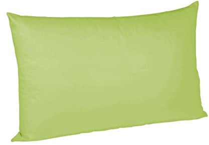 sleepling Satin Kissenbezug, Kissenhülle aus 100% seidig weicher Baumwolle, Bezug Kissen Kopfkissen, 60 Grad, Ökotex 100, Made in EU, 50 x 70 cm, apfelgrün