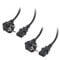 Cable Matters 2-Pack 3 Prong kaltgerätekabel 2m, C13 Monitor stromkabel/Netzkabel, TV Netzkabel, Computernetzkabel (CEE 7/7 zu IEC C13)