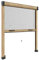 Zanzanet Zanzariera verticale 47mm per finestre su misura personalizzabile a rullo con molla con profilo robusto e resistente in alluminio 140x120 cm