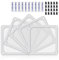YIMATEECO 120mm Dust Filter PC for Computer Cooler/PSU/Routers, 5 Pack Magnetic PC Fan Dust Cover Nylon 80 Mesh Dustproof PC Cooler Filter Fan Grills (Nylon, 120 * 120mm, 5pcs, White)