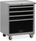 METALLMOBELL - Carrello Porta Attrezzi Vuoto 65x43x81cm, Carrello Attrezzi Officina, Porta Utensili da Lavoro, Carrello Meccanico, Carrello Portautensili da Officina, Carrello Porta Utensili -TH005G